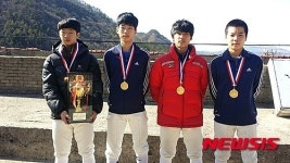 이리中 펜싱팀 전국선수권 사브르 우승