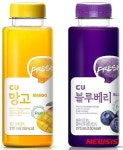 CU, 망고·블루베리 PB음료 출시
