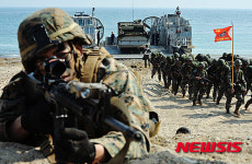 22사 공병대대 | 공기부양정 타고 투입되는 공병대대