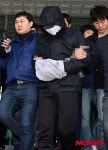 지법으로 이송되는 모텔 여중생 살해 혐의 김 모 씨