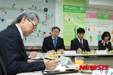 이근면 처장, 광남중학교 방문