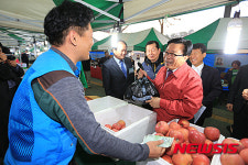농산물 구매하는 이동필 장관