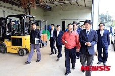 천지원 유기농 농장 방문한 이동필 장관