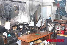 평택 인력사무소 화재…1명 숨져
