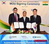 삼화기업-인도 오토텍 논우븐 MOU 체결