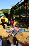 용인지곡초 옆 콘크리트연구소 공사 강행, 주민과 충돌