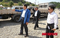농다리축제장 안전 점검하는 진천군수