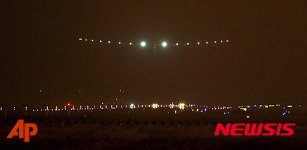 태양열 전지 비행기 태평양 횡단 도전