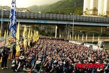 삼성테크윈지회, 일방적 매각 반대 결의대회