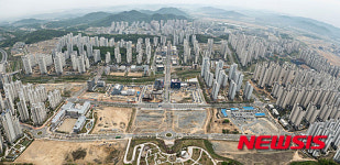 하늘에서 바라본 아름동 모습