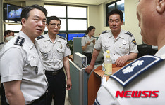 강신명 경찰청장, 메르스 발병 관할 지구대 방문