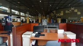 적막한 분위기의 삼성서울병원