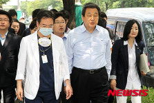 김무성 대표, 신월동 메디힐 병원 방문