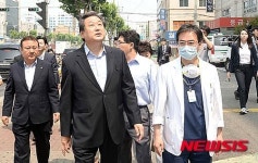 양천 메디힐 병원 찾은 김무성 대표