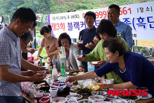 블랙커런트 신품종(흑단 1호) 시식회