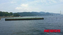 침몰 전 돝섬해상유원지 계류장 모습