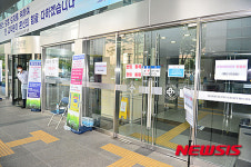 아직은 통제되는 건국대학교 병원