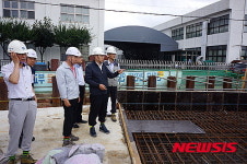 경남조달청, 마산자유무역지역 조성사업 현장방문