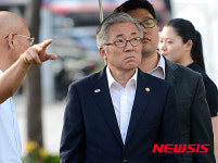 광복70년 전야제, 현장점검하는 김종덕 장관