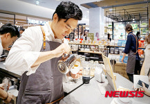 이스팀 론칭 기념 라떼아트 이벤트