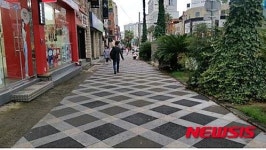 제주시, 연동 신광로 인도정비 완료