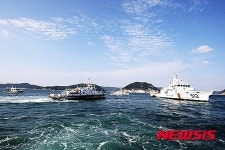 남해해경본부, 통영 소지도 해역서 해상종합훈련