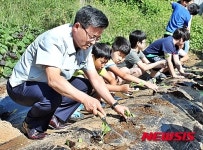 농협 군산시지부, 군산 구암초교서 스쿨팜 진행