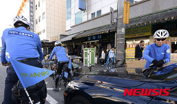 단속 사각지대 단속하는 자전거 교통순찰대
