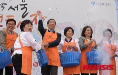 전통시장 박람회 참석한 서울시장