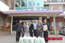 한림성심대, 춘천시립양로원에 쌀 200㎏ 기부