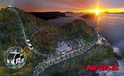 진도 급치산 모노레일·전망대 조감도