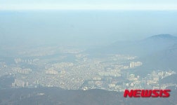 미세먼지 가득한 성남 일대