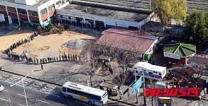 새해 첫날 무료급식 행렬
