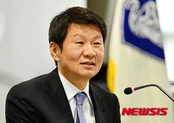 인사말 하는 정몽규 회장, KFA 이사회