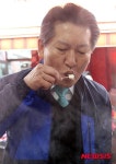 송정5일시장서 두부 시식 정청래 의원
