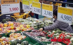 신선식품가 폭등 으로 2월 소비자물가 1.3%상승