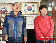 노원구 상일경로당 방문한 이준석 후보