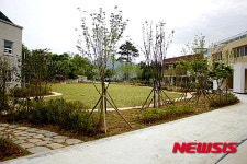 나주시 진산요양원에 산림청 지원 나눔숲 조성