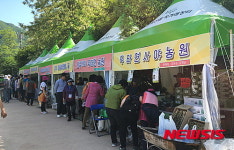 양구 두타연 농·특산물 직거래장터 인기