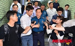 구의역 사고 질문에 답하는 이상원 서울지방경찰청장