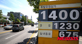 강원 평균 휘발유값 ℓ당 1429.14원…9주째 올라