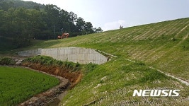 안전 D등급 용인 좌항2호 저수지 보수 완료