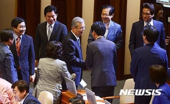 교섭단체 대표연설 마친 김종인 비대위 대표