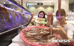 산오징어 맛보세요