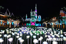 화려한 양산의 통도환타지아 야경
