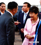 박 대통령 몽골 도착