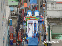 일일 물놀이장, 중랑동부시장에 개장!