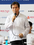 레슬링 미디어데이에 참석한 최종삼 촌장