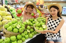 연두사과 맛보세요