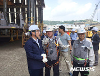 세진중공업 방문한 이기권 고용노동부장관